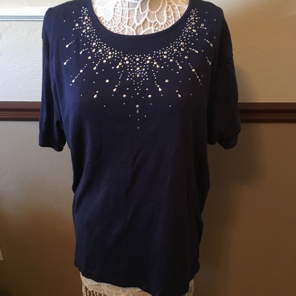 Blue Studded Top (#8) - Picture 1 of 3